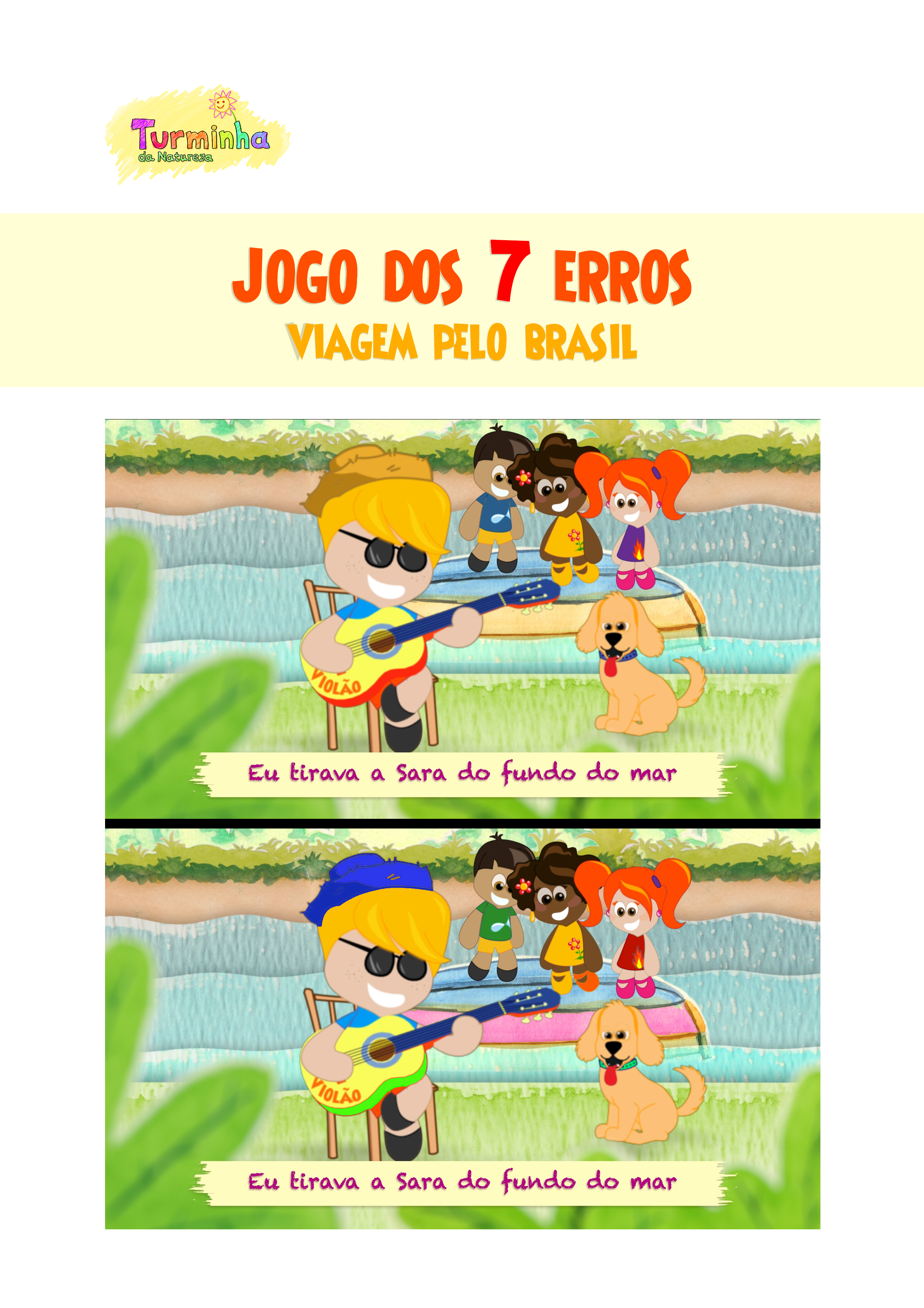 Jogo dos 7 erros  Turminha do Caramelo